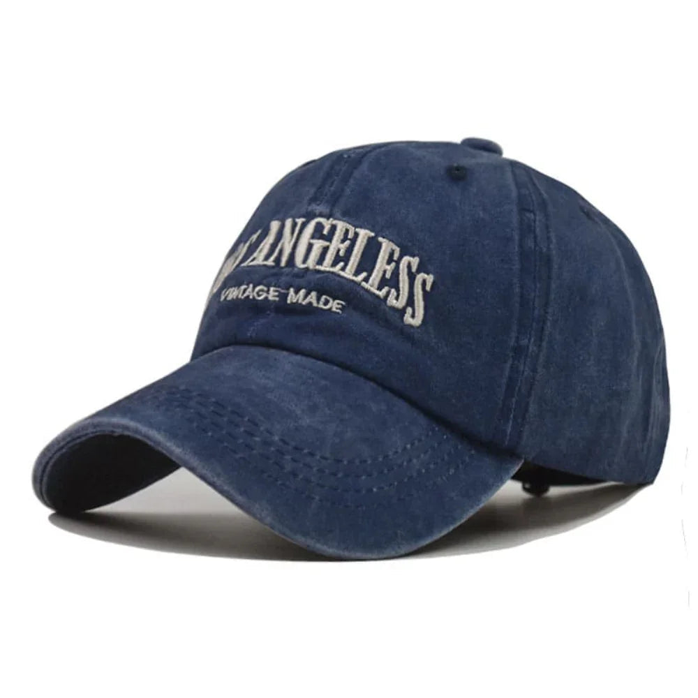 Los Angeles baseball cap | Vintage pet voor heren en dames met geborduurd design