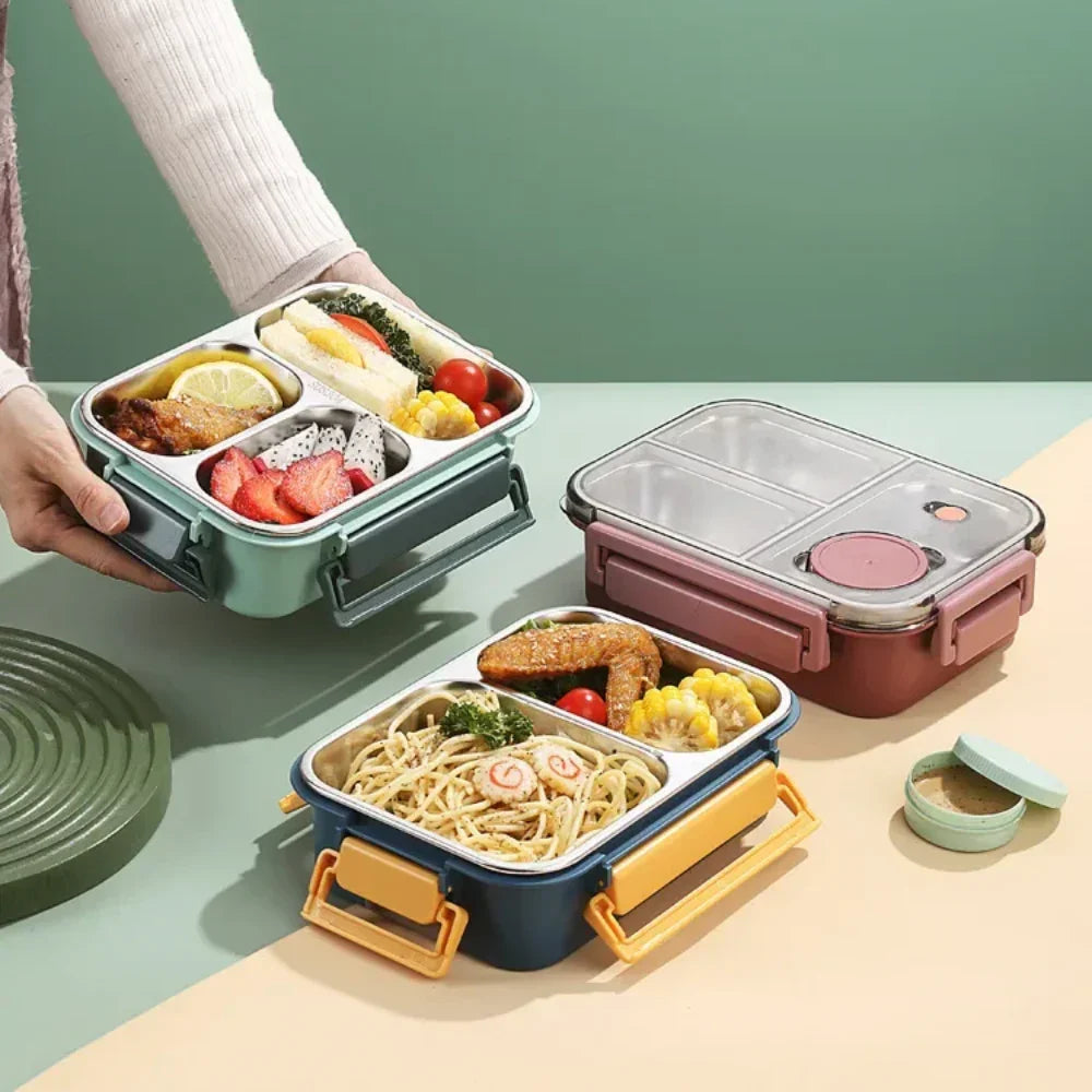Lunchbox voor kantoor en school | Compacte lunchbox voor onderweg
