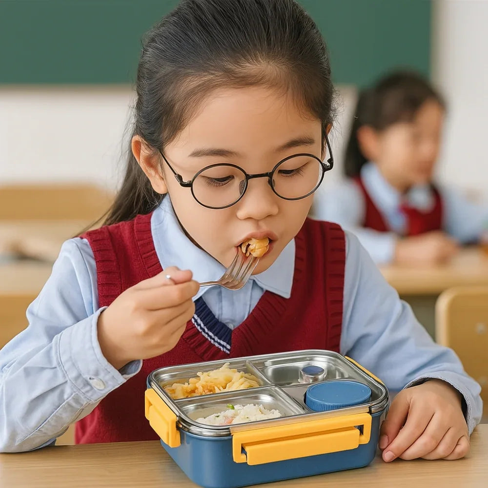 Lunchbox voor kantoor en school | Compacte lunchbox voor onderweg