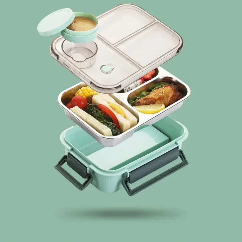 Lunchbox voor kantoor en school | Compacte lunchbox voor onderweg