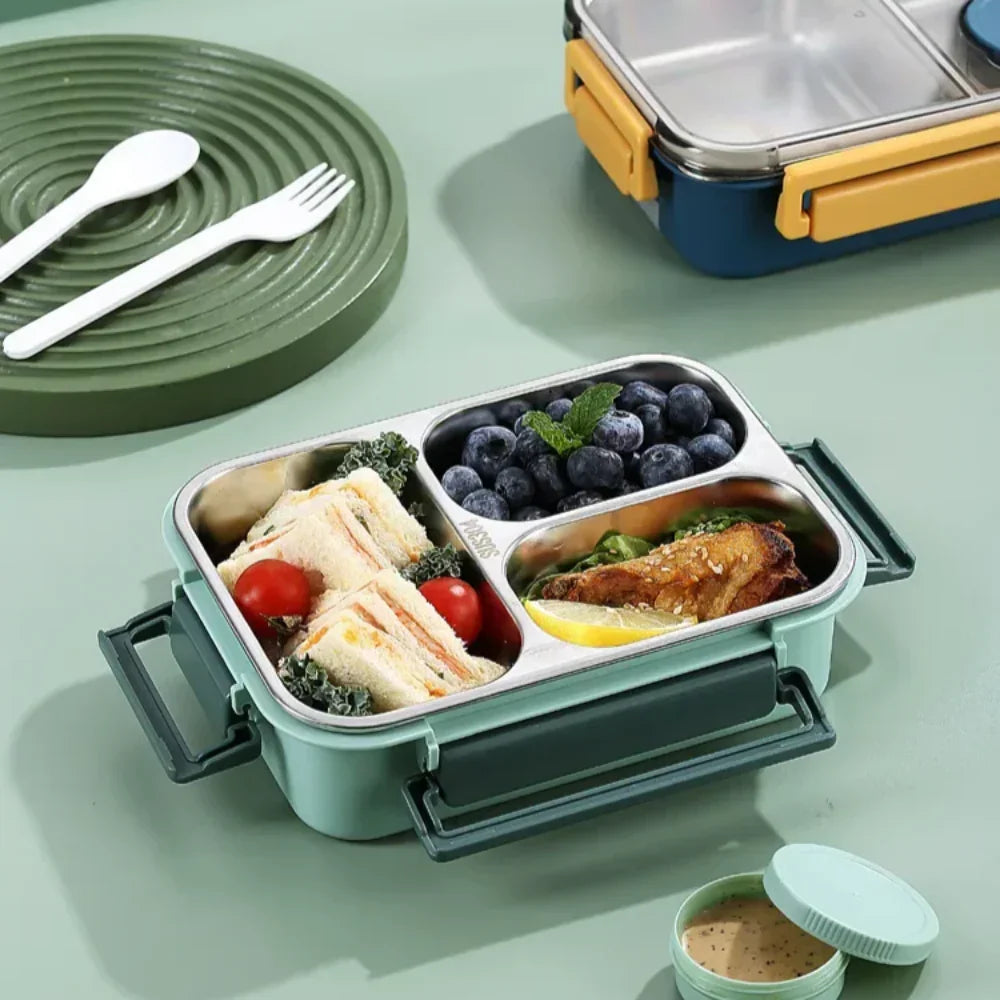 Lunchbox voor kantoor en school | Compacte lunchbox voor onderweg