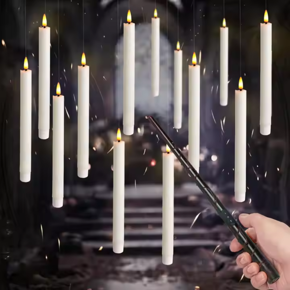 Magic Candles | LED zwevende kaarsen met toverstaf afstandsbediening