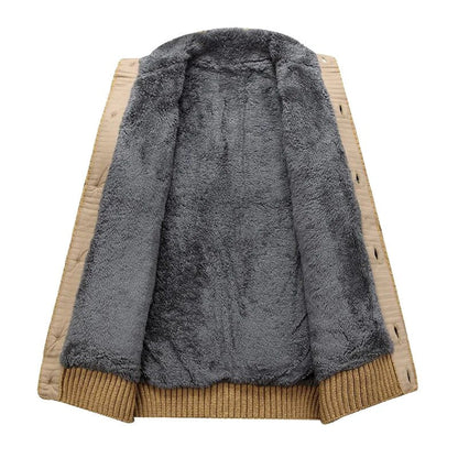 Heren gebreid vest met kabelpatroon en fleecevoering | warm & stijlvol