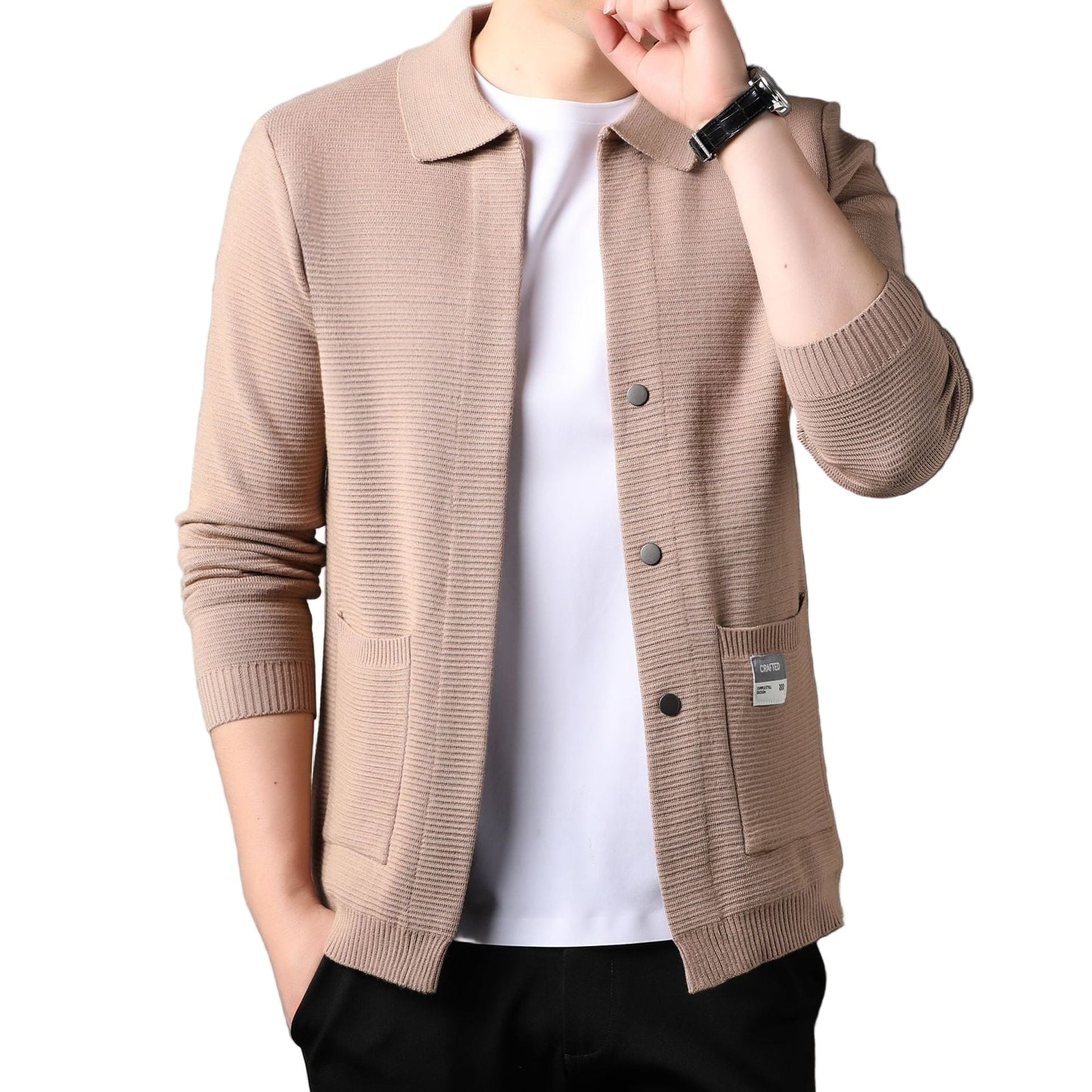Tailored Cardigan | Clean button-up vest met structuur
