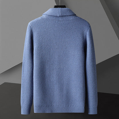 Elmcrest Knit | Wolcardigan met klassieke varsity‑stijl