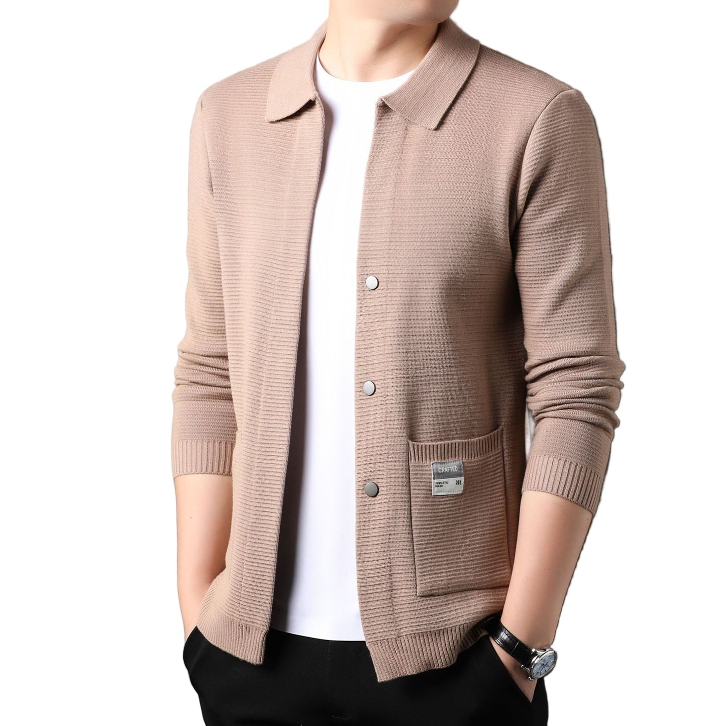 Tailored Cardigan | Clean button-up vest met structuur