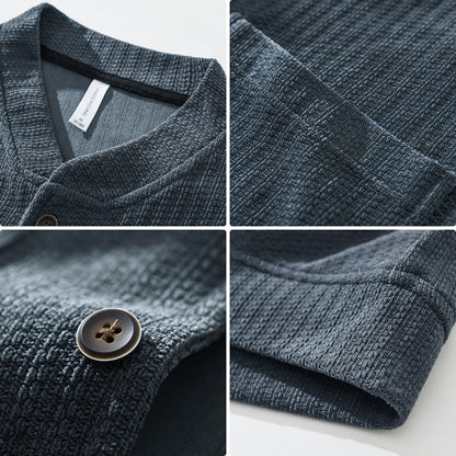 WaffleCord | Heren corduroy jas met knoopsluiting en zakken