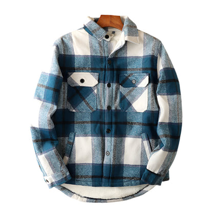 Everwood Sherpa | Geruit flanneljack met warme sherpa‑voering