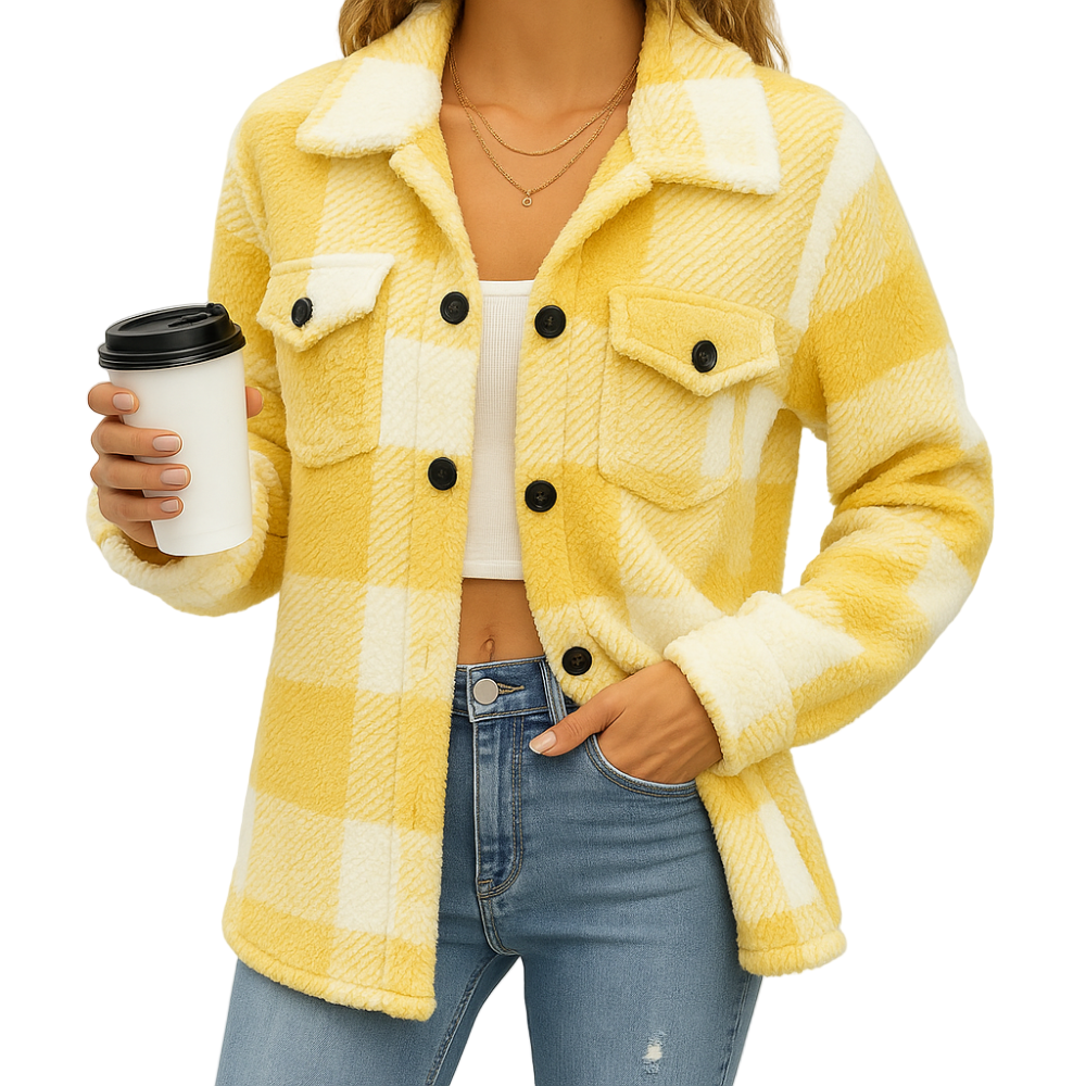 Paula | Dames pluche fleece winterjas