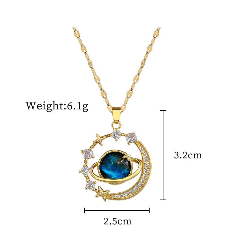 RadiantCelest | Stralende hemelse ketting voor haar