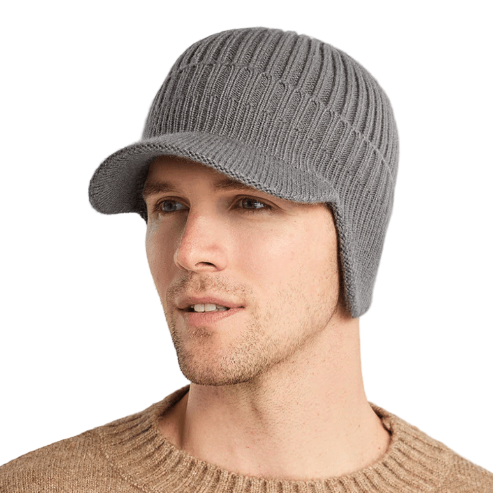 Rib Cap | Unisex gebreide muts met warme oorbescherming