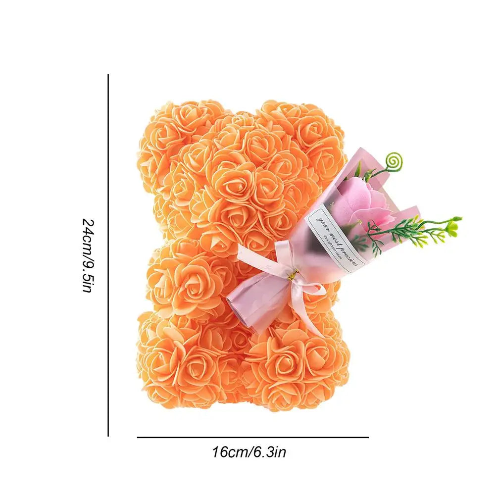 RoseBliss Bear | Romantische rozenbeer cadeau & decoratie
