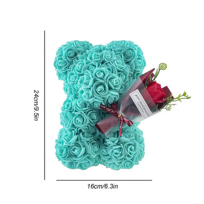 RoseBliss Bear | Romantische rozenbeer cadeau & decoratie