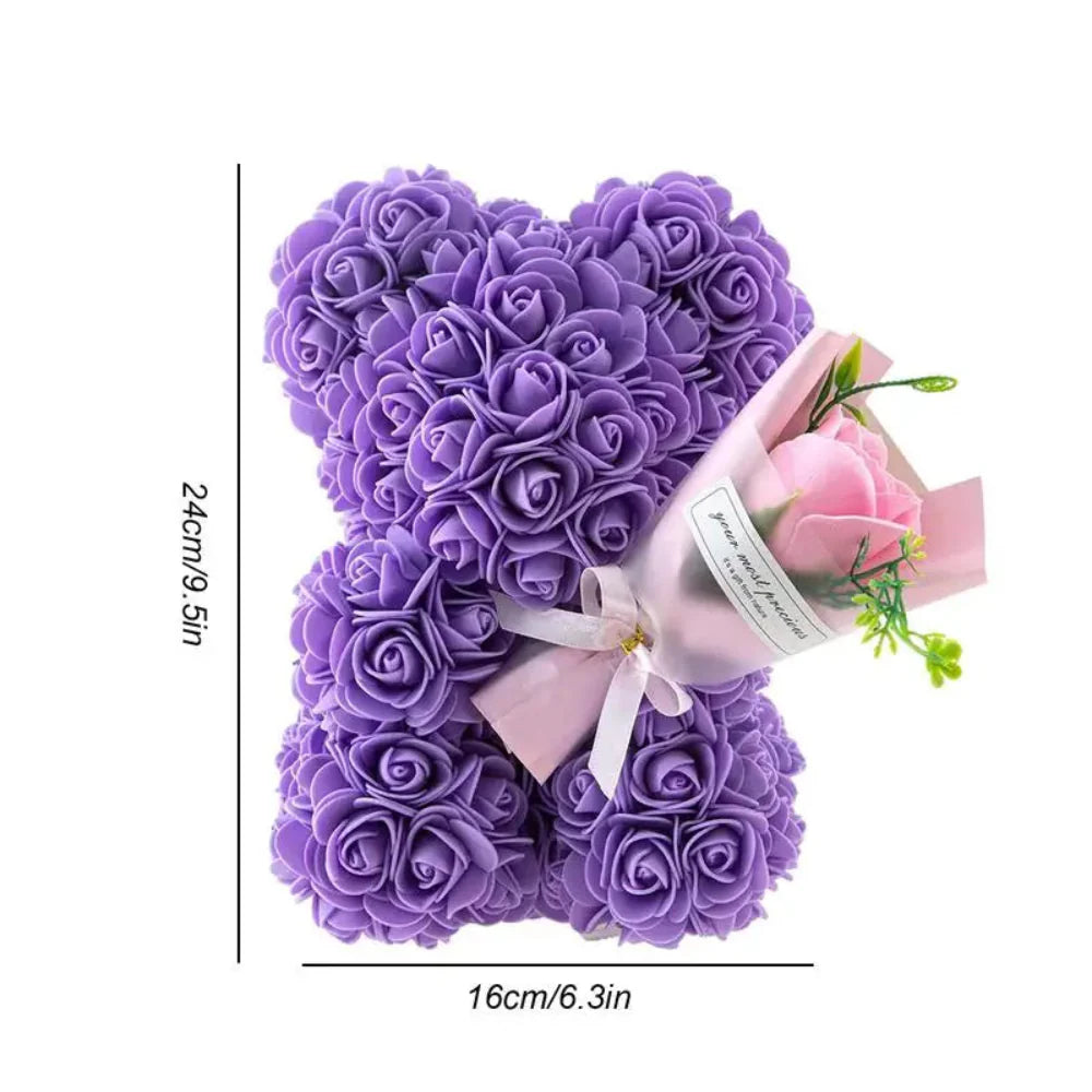 RoseBliss Bear | Romantische rozenbeer cadeau & decoratie