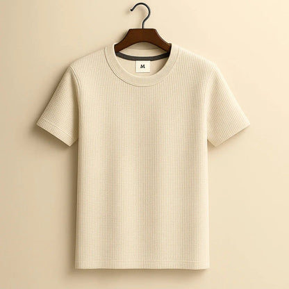 Rowan | Heren waffle‑shirt met structuur