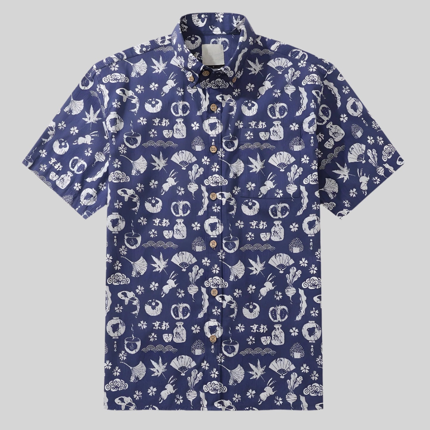 ZenWeave | Luchtig katoenen overhemd met print