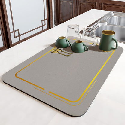 DryGuard Mat | Grote keukenafdruipmat waterabsorberend en anti‑slip