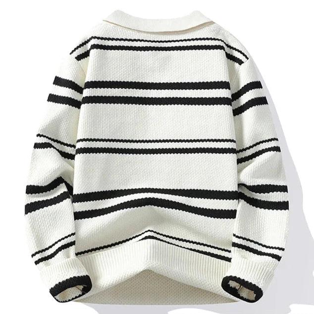 StripeWarm | Gebreide heren trui met streepdesign