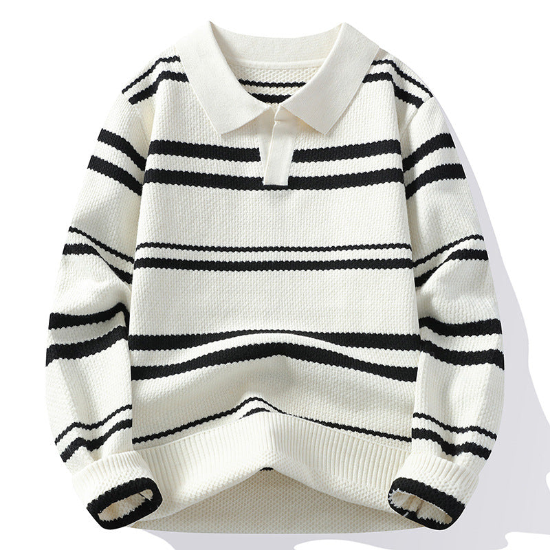 StripeWarm | Gebreide heren trui met streepdesign