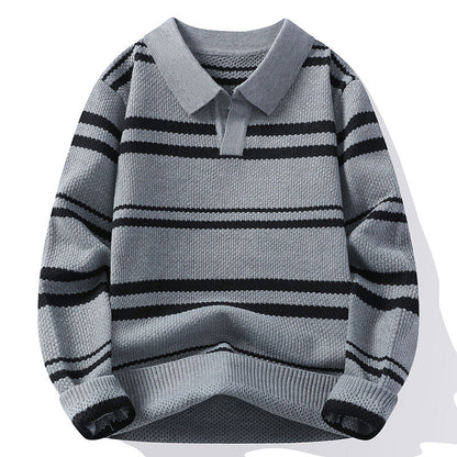 StripeWarm | Gebreide heren trui met streepdesign