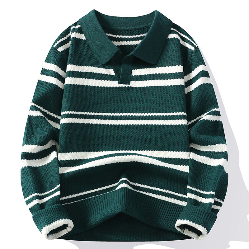 StripeWarm | Gebreide heren trui met streepdesign