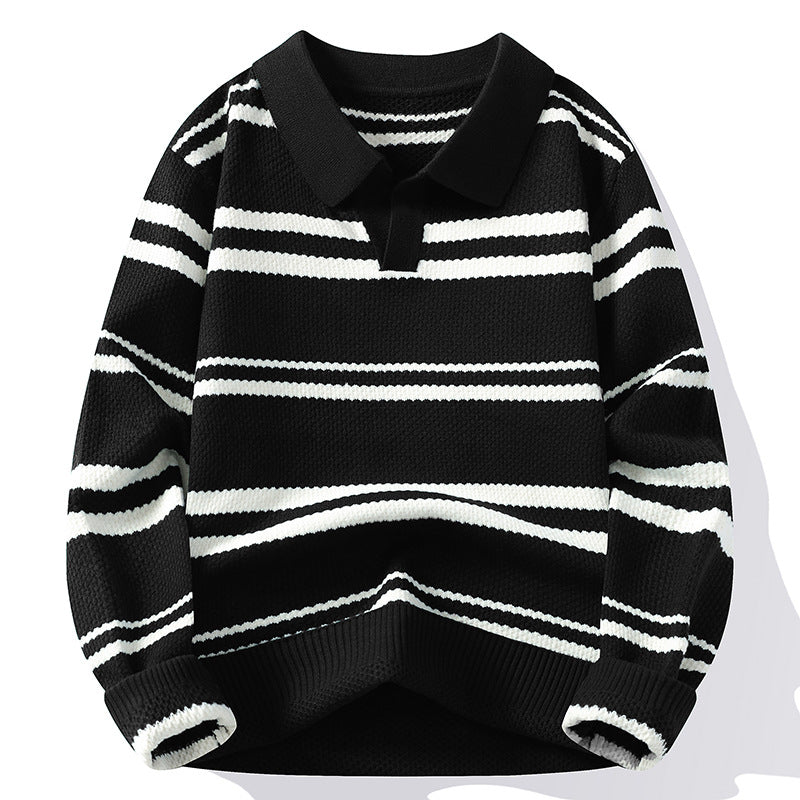 StripeWarm | Gebreide heren trui met streepdesign