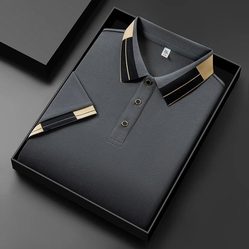 Gregg | Heren premium poloshirt met contrastdetails