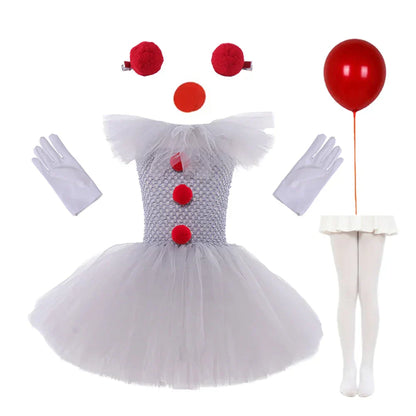 Charlotte Griezelige Clown Tutu-jurk voor Halloween en Cosplay
