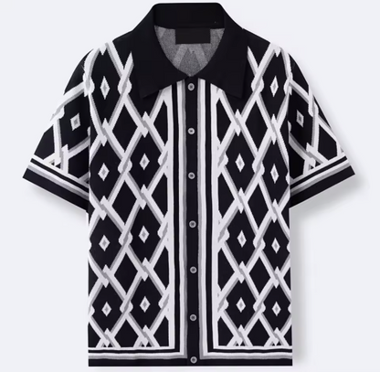 SantoDiamond | Elegant herenoverhemd met print