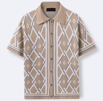 SantoDiamond | Elegant herenoverhemd met print