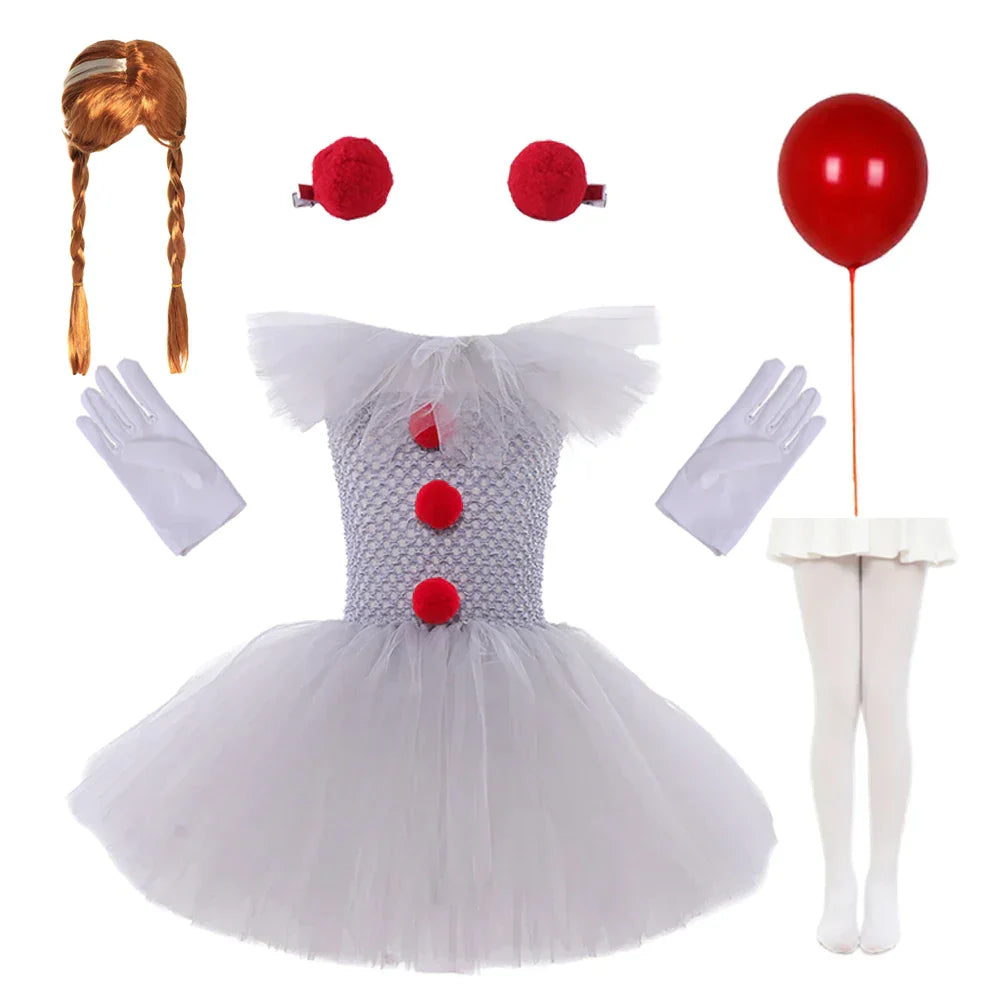 Charlotte Griezelige Clown Tutu-jurk voor Halloween en Cosplay