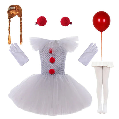Charlotte Griezelige Clown Tutu-jurk voor Halloween en Cosplay