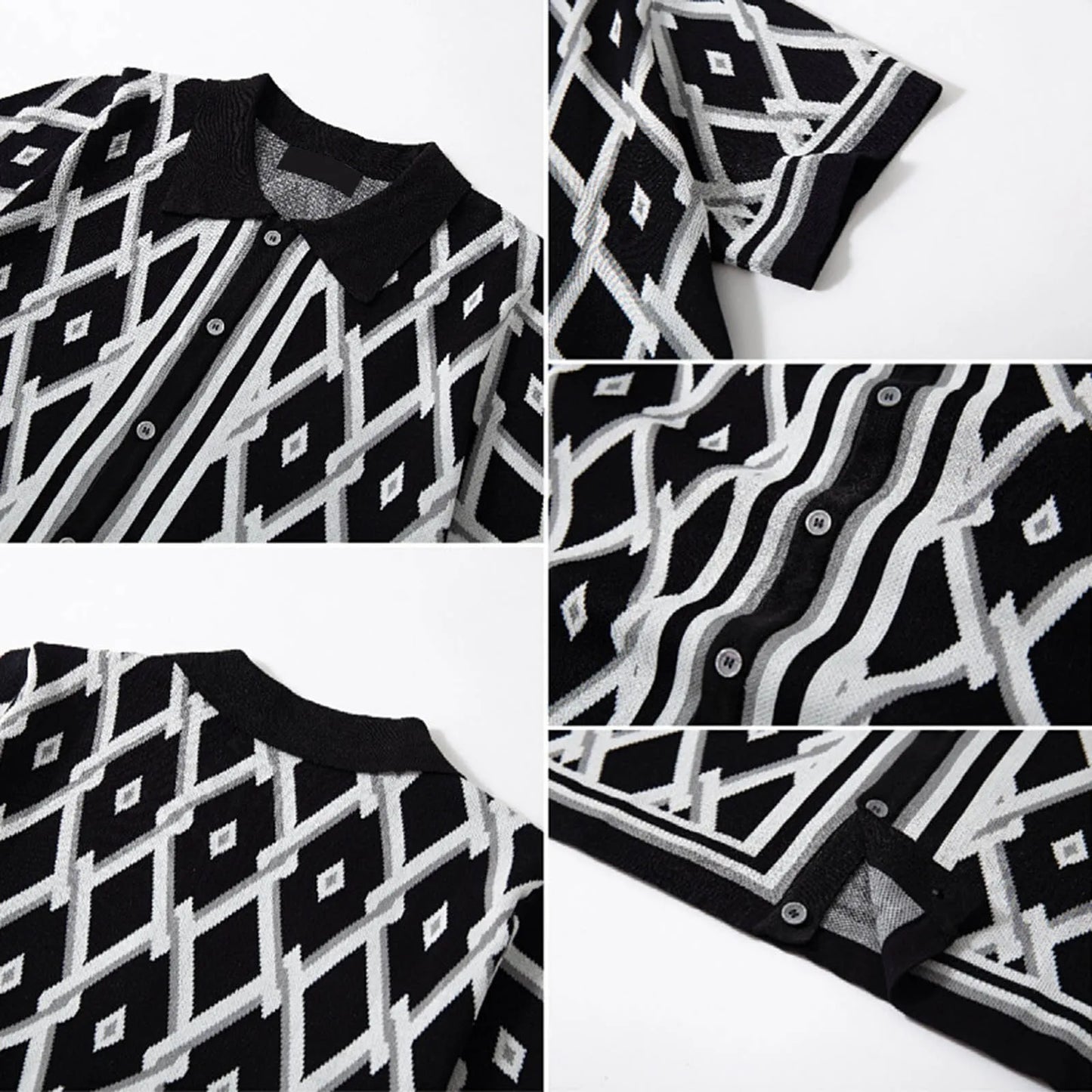 SantoDiamond | Elegant herenoverhemd met print