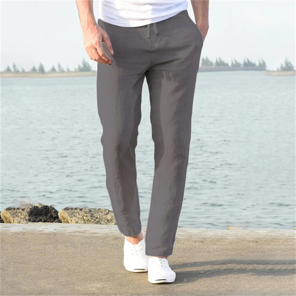 Sergio | casual linnen heren broek – luchtig, stijlvol & zomerklaar