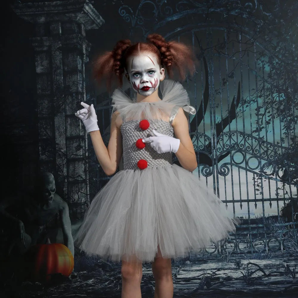 Charlotte Griezelige Clown Tutu-jurk voor Halloween en Cosplay