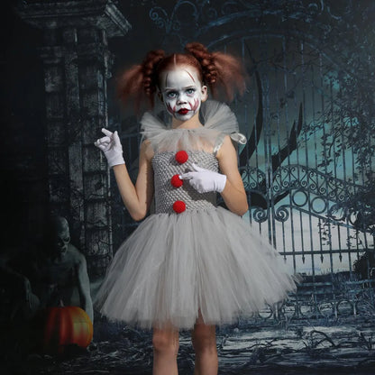 Charlotte Griezelige Clown Tutu-jurk voor Halloween en Cosplay