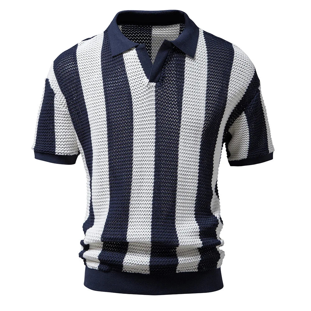 Thijmen™ | Gestreepte polo met klassieke uitstraling