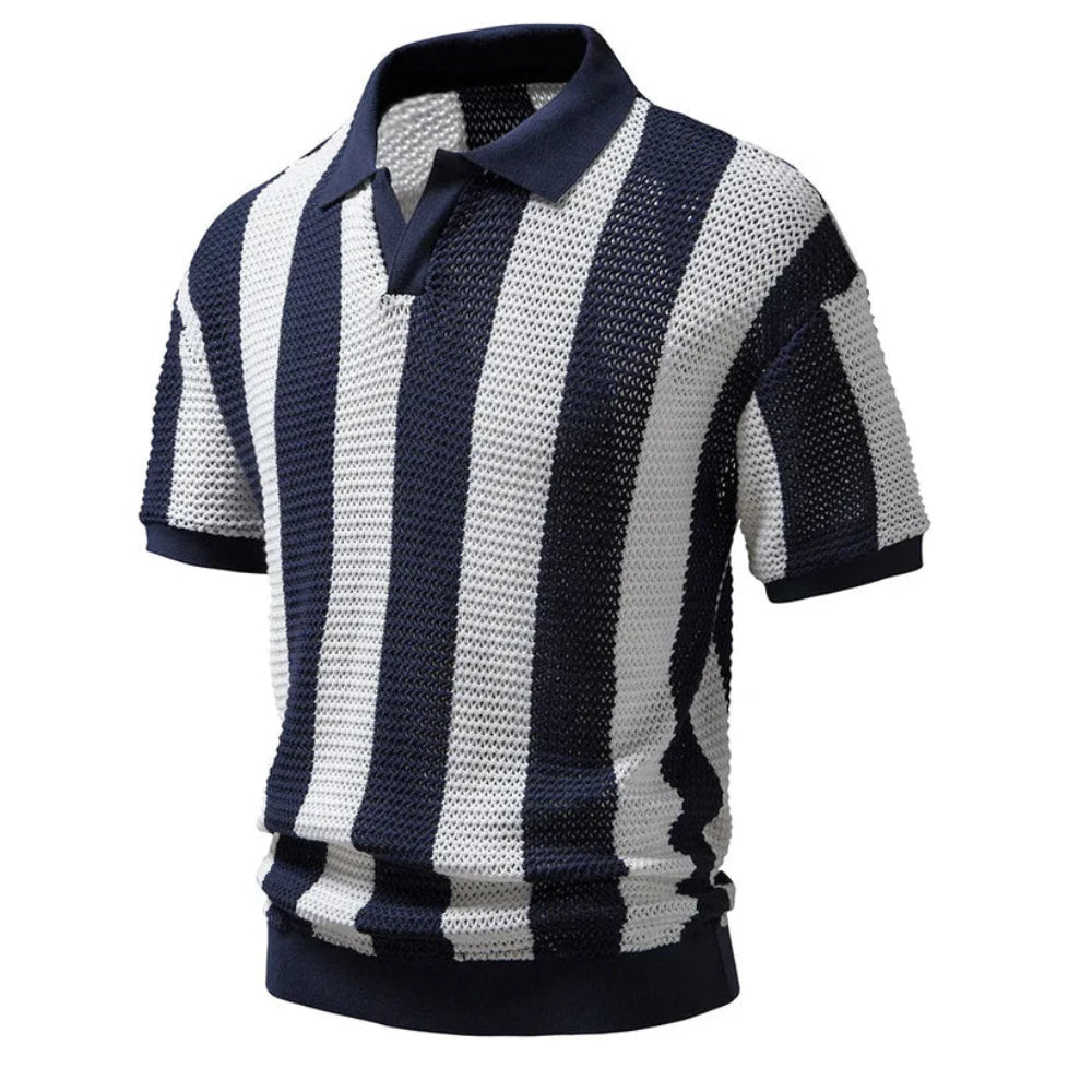 Thijmen™ | Gestreepte polo met klassieke uitstraling