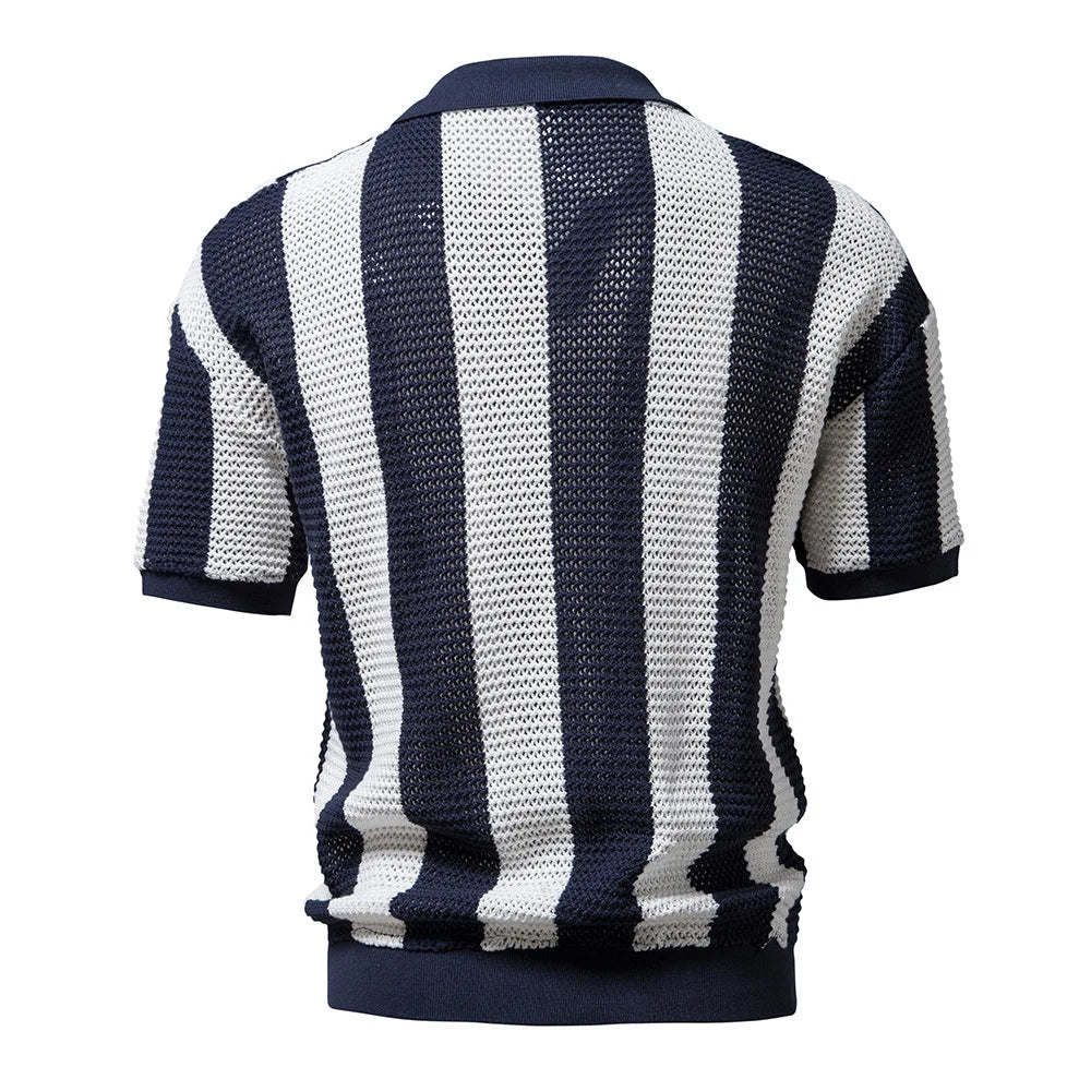 Thijmen™ | Gestreepte polo met klassieke uitstraling