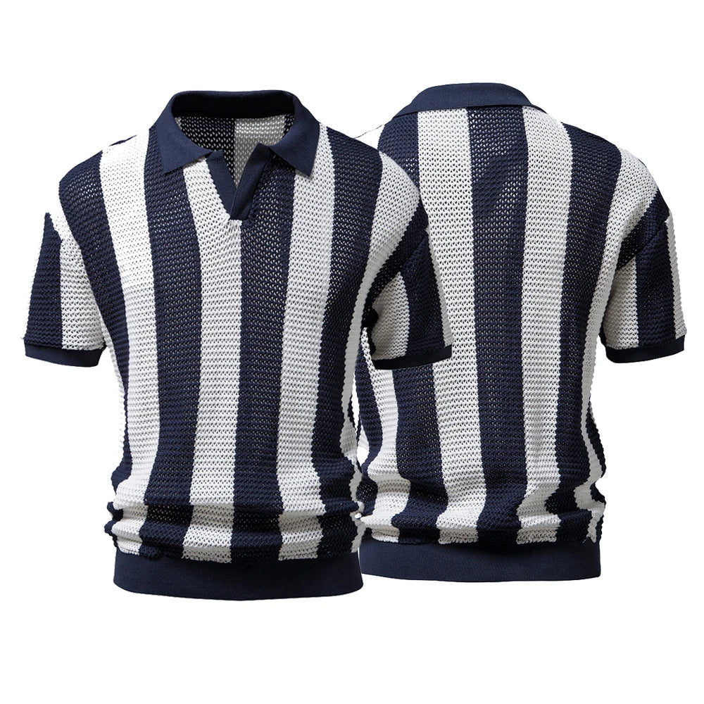 Thijmen™ | Gestreepte polo met klassieke uitstraling