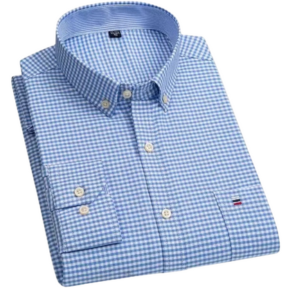 Classic Check Shirt | Heren overhemd met borstzak en lange mouwen