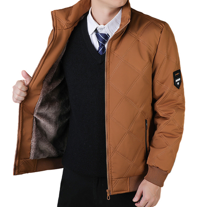 NordQuilt | Heren gewatteerde winterjas met fleece voering