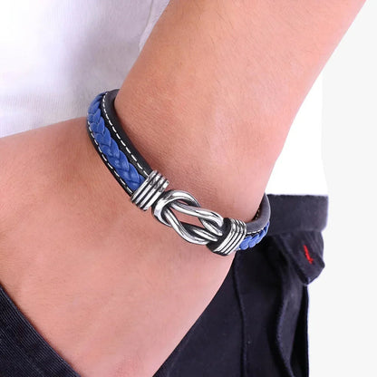 Valtor | Leren heren armband met magnetische sluiting
