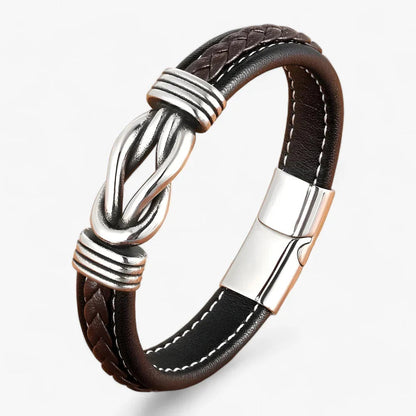 Valtor | Leren heren armband met magnetische sluiting