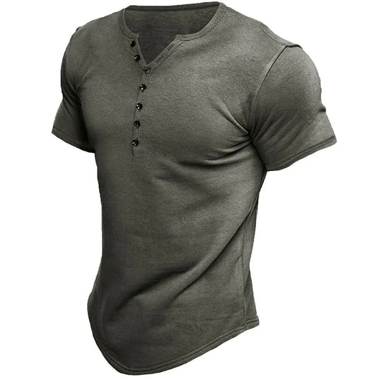 VintageMax | Heren Henley T-shirt