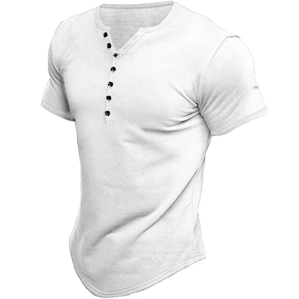 VintageMax | Heren Henley T-shirt