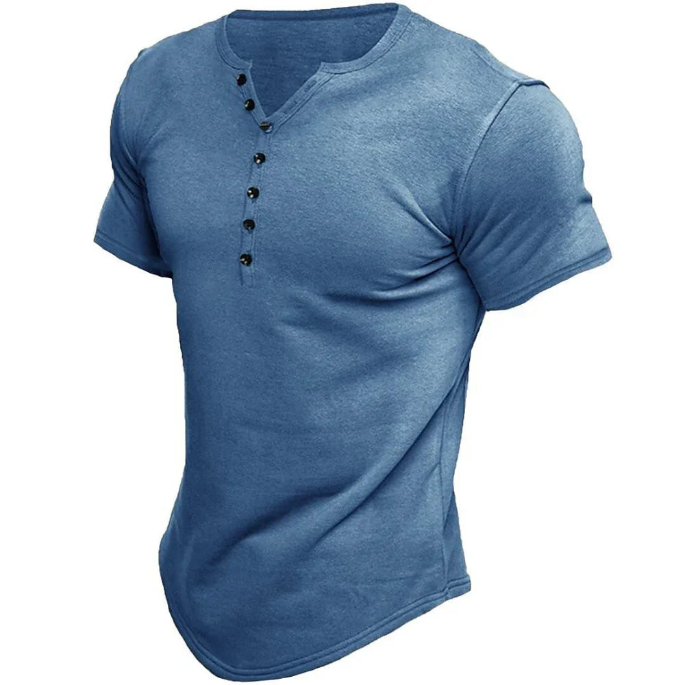 VintageMax | Heren Henley T-shirt