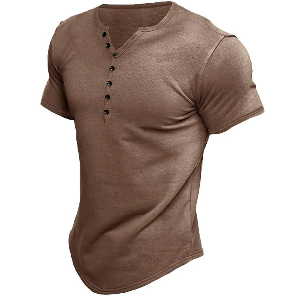 VintageMax | Heren Henley T-shirt