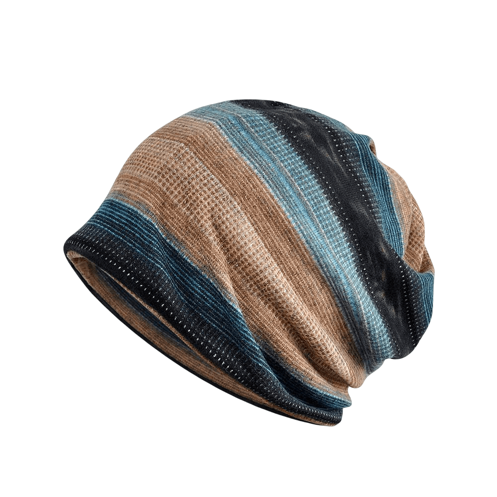 Nordic Stripe | Unisex katoenen muts met velvetvoering en strepen