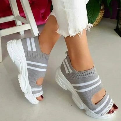 ZAVA Stride | Lichtgewicht sneaker-sandalen met stijlvolle strepen